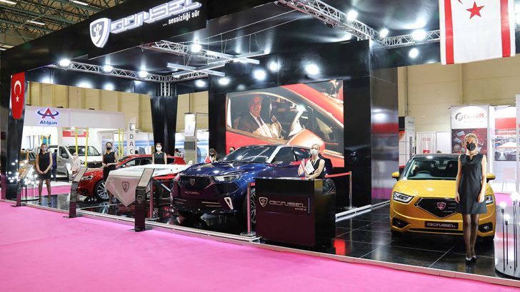 KKTC’nin yerli ve milli otomobili Günsel, Müsiad Expo’da sahne aldı