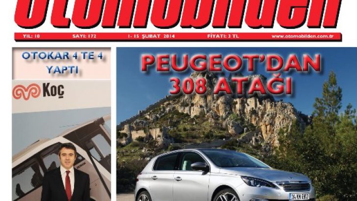 OTOMOBİLDEN DERGİSİ 1-15 ŞUBAT SAYISI YAYINA CIKTI