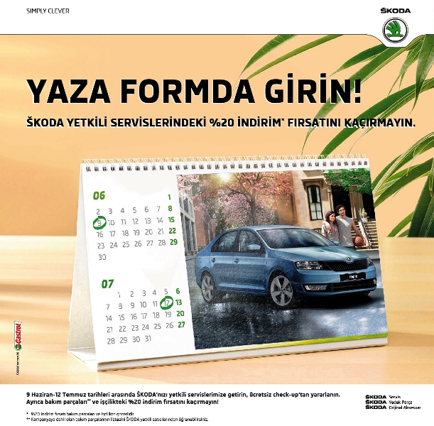 Skoda ile Yaza Bakımlı ve Güvenli “Merhaba”