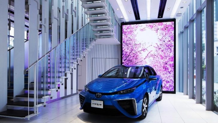 Toyota’dan Hidrojen Yakıt Hücreli Mirai için Özel Showroom