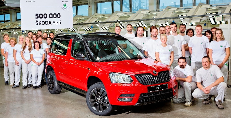 Skoda Yeti 500 Bin Adetlik Üretimi Aştı