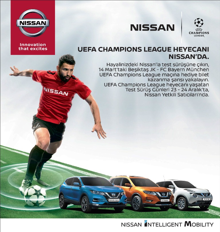 UEFA ŞAMPİYONLAR LİGİ HEYECANI NISSAN’DA