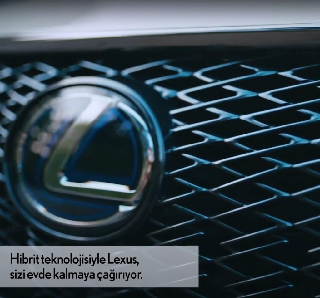 Lexus kendi kendini şarj eden hibrit teknolojisiyle #evdekal mesajı veriyor