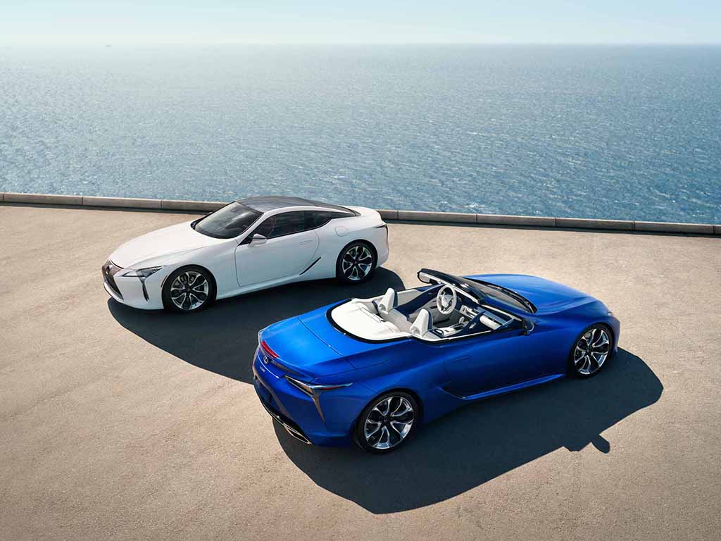 Lexus konforu ve lüksü üstü  açılan LC Convertible’da