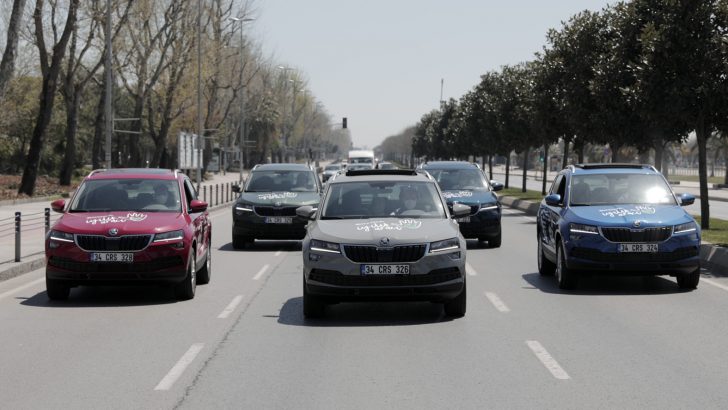 Skoda iyilik araçları sokak hayvanlarını unutmadı