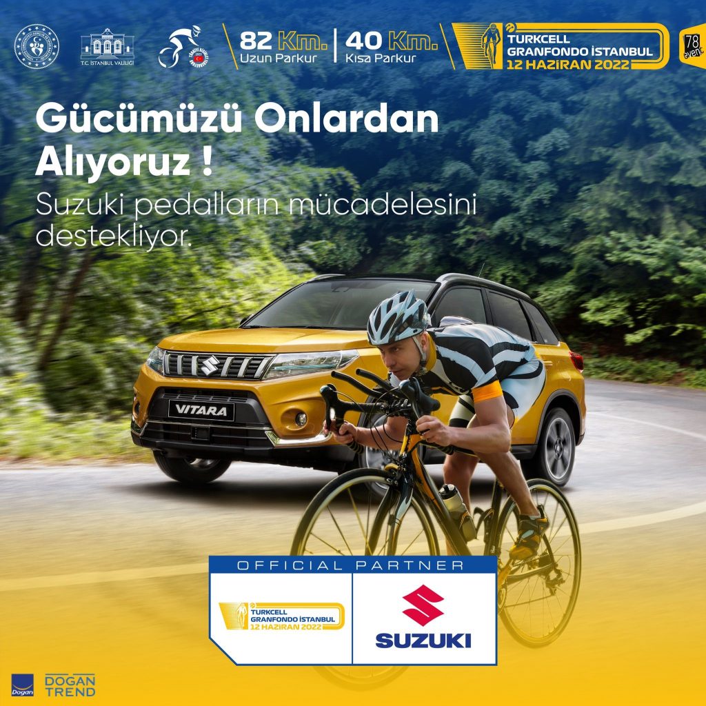 Turkcell Granfondo İstanbul’un Ulaşım Sponsoru Suzuki Türkiye