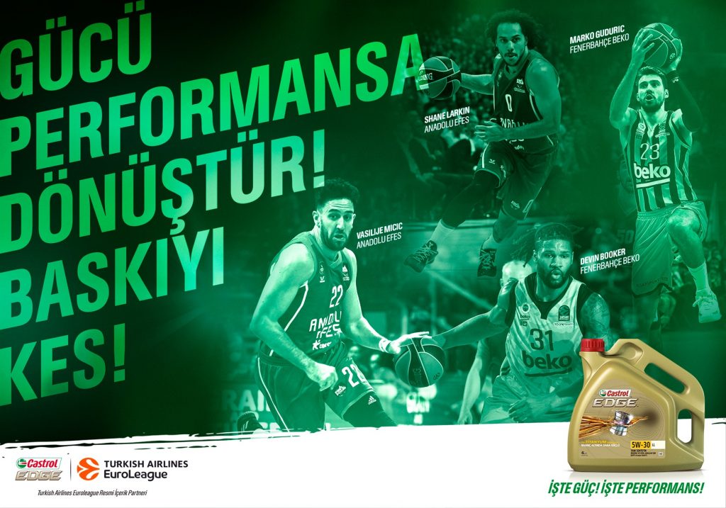 Turkish Airlines Euroleague resmi içerik partneri Castrol EDGE ile ‘Baskıyı Kes’