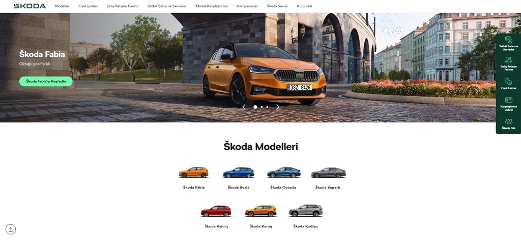 Škoda’nın Yenilenen Web Sayfası Altın Örümcek Ödülü’nü Kazandı